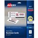 Avery Business Card - 97 Brightness - A4 - 8 1/2" x 11" - 80 lb Basis Weight - 216 g/m&178 Grammage - Matte - 250 / Pack - Perfo