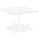 Lorell Hospitality Collection Tabletop - For - Table TopHigh Pressure Laminate (HPL) Square, White Top x 42" Table Top Width x 4