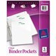 Avery Durable Letter Vinyl File Pocket - 8 1/2" x 11" - 20 Sheet Capacity - 3 Pocket(s) - Polypropylene - Clear - 5 / Pack