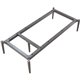 Lorell Contemporary ReceptionCollection Adjustable Metal Base - 47.9" x 22.9"9.8" - Material: Metal - Finish: Gray