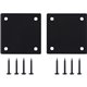 Lorell Mounting Plate for Modular Device - Black - 2 / Pack - Iron