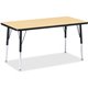 Jonti-Craft Berries Adult Height Color Top Rectangle Table - Laminated Rectangle, Maple Top - Four Leg Base - 4 Legs - Adjustabl