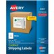 Avery TrueBlock Shipping Label - 8 1/2" Width x 11" Length - Permanent Adhesive - Inkjet - White - Paper - 1 / Sheet - 100 Total