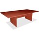 Lorell Essentials Rectangular Modular Conference Table - For - Table TopCherry Rectangle, Laminated Top - Panel Leg Base - 2 Leg