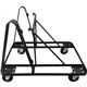 Lorell Stacking Dolly for 4-Leg Stack Chairs - Steel - Black - For 10 Devices - 1 Each