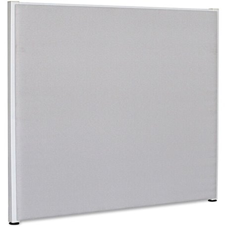 Lorell Panel System Partition Fabric Panel - 72.5" Width x 60" Height - Steel Frame - Gray - 1 Each