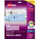 Avery Easy Peel Inkjet Printer Mailing Labels - 1 21/64" Width x 4" Length - Permanent Adhesive - Rectangle - Inkjet - Clear - F