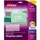 Avery Shipping Labels, Sure Feed, 2" x 4" , 100 Clear Labels (18663) - 2" Width x 4" Length - Permanent Adhesive - Rectangle - I