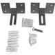 Lorell Panel System Wall Brackets - 2.5" Width x 3.8" Depth x 2.5" Height - Aluminum - Aluminum