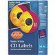 Avery Clear CD/DVD Inkjet Matte Labels - Matte White - 300 Total Label(s) - 100 / Pack