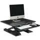 Lorell Electric Desk Riser with Keyboard Tray - Up to 33" Screen Support - Flat Panel Display Type Supported - 17.1" Height x 28