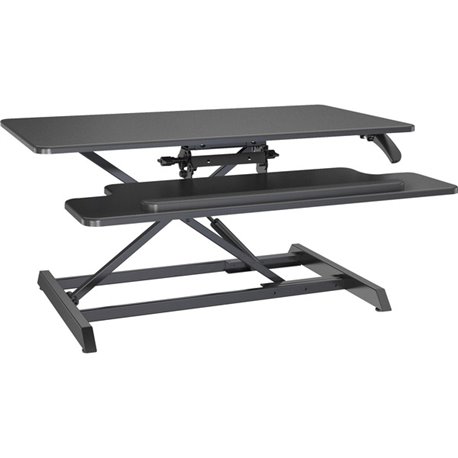 Lorell Large Monitor Desk Riser - 37.40 lb Load Capacity - 19.6" Height x 35.4" Width x 19.3" Depth - Desk - Polyvinyl Chloride 