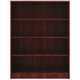 Lorell Laminate Bookcase - 4 Shelf(ves) - 48" Height x 36" Width x 12" Depth - Sturdy, Adjustable Feet - Cherry - Laminate - 1 E