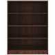 Lorell Laminate Bookcase - 4 Shelf(ves) - 48" Height x 36" Width x 12" Depth - Sturdy, Adjustable Feet - Walnut - Laminate - 1 E