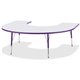 Jonti-Craft Berries Prism Horseshoe Student Table - Laminated Horseshoe-shaped, Purple Top - Four Leg Base - 4 Legs - Adjustable