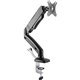 Lorell Mounting Arm for Monitor - Black - Height Adjustable - 1 Display(s) Supported - 14.30 lb Load Capacity - 75 x 75, 100 x 1