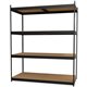 Lorell Archival Shelving - 80 x Box - 4 Compartment(s) - 84" Height x 69" Width x 33" Depth - 28% Recycled - Black - Steel, Part