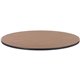 Lorell Classroom Activity Tabletop - For - Table TopHigh Pressure Laminate (HPL) Round, Medium Oak Top x 1.13" Table Top Thickne