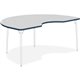 Lorell Classroom Activity Tabletop - For - Table TopGray Nebula Kidney-shaped, High Pressure Laminate (HPL) Top x 72" Table Top 