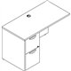 Lorell Prominence 2.0 Left Return - 48" x 24"29" , 1" Top, 0.1" Edge - 2 x File Drawer(s) - Band Edge - Material: Particleboard 