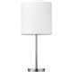 Lorell LED Contemporary Table Lamp - 22" Height - 10" Width - 10 W LED Bulb - Brushed Nickel - Desk Mountable - Silver - for Tab