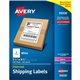 Avery Shipping Label - 5 1/2" Width x 8 1/2" Length - Permanent Adhesive - Rectangle - Laser, Inkjet - White - Paper - 2 / Sheet