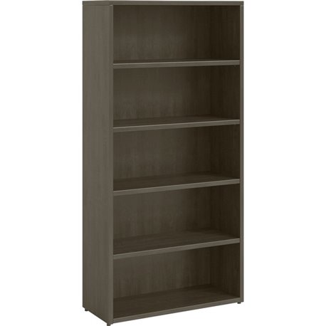 Lorell Prominence 2.0 Bookcase - 34" x 12"69" , 1" Top, 0.1" Edge - 5 Shelve(s) - 4 Adjustable Shelf(ves) - Material: Particlebo