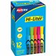 Avery Hi-Liter Desk-Style Highlighters - Chisel Marker Point Style - Fluorescent Yellow, Fluorescent Blue, Fluorescent Green, Fl