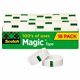 Scotch 3/4"W Magic Tape - 27.78 yd Length x 0.75" Width - 1" Core - Rubber - For Packing - 18 / Pack - Matte - Clear