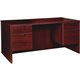 Lorell Prominence 2.0 3/4 Double-Pedestal Desk - 1" Top, 60" x 30"29" - 2 x File, Box Drawer(s) - Double Pedestal on Left/Right 