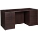 Lorell Prominence 2.0 Double-Pedestal Desk - 1" Top, 66" x 30"29" - 5 x File, Box Drawer(s) - Double Pedestal - Band Edge - Mate