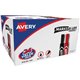 Avery Permanent Markers - 4.7625 mm Marker Point Size - Chisel Marker Point Style - Red, Black - 24 / Box