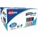 Avery Marks A Lot Desk-Style Dry-Erase Markers - Chisel Marker Point Style - Black, Blue, Green, Red - 24 / Box