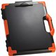 Officemate Carry-All Clipboard Storage Box - Storage for Tablet, Notebook - 8 1/2" , 8 1/2" x 11" , 14" - Black, Orange - 1 Each