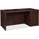 Lorell Prominence 2.0 Right-Pedestal Desk - 1" Top, 72" x 36"29" - 3 x File, Box Drawer(s) - Single Pedestal on Right Side - Ban