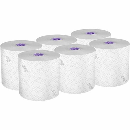 Scott Essential High Capacity Hard Roll Paper Towels with Absorbency Pockets - 8" x 950 ft - 1.75" Core - White - 6 / Carton