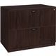 Lorell Prominence 2.0 Lateral File - 36" x 22"29" - 2 x File Drawer(s) - Band Edge - Material: Particleboard - Finish: Espresso 