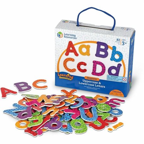 Learning Resources Upper/Lower Case Magnetic Letters - Learning Theme/Subject - Lowercase Letters, Uppercase Letters Shape - Mag