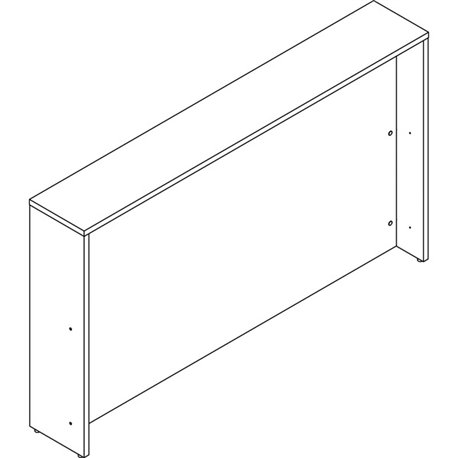 Lorell Prominence 2.0 Reception Desk Counter - 74.3" x 11.9"12" , 1" Table Top, 0.1" Edge - Band Edge - Material: Particleboard,