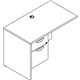 Lorell Prominence 2.0 Left Return - 42" x 24"29" , 1" Top, 0.1" Edge - 2 x File, Box Drawer(s) - Single Pedestal on Left Side - 