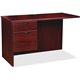 Lorell Prominence 2.0 Left Return - 42" x 24"29" , 1" Top - 2 x File, Box Drawer(s) - Single Pedestal on Left Side - Band Edge -