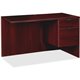 Lorell Prominence 2.0 Right Return - 42" x 24"29" , 1" Top - 2 x File, Box Drawer(s) - Single Pedestal on Right Side - Band Edge