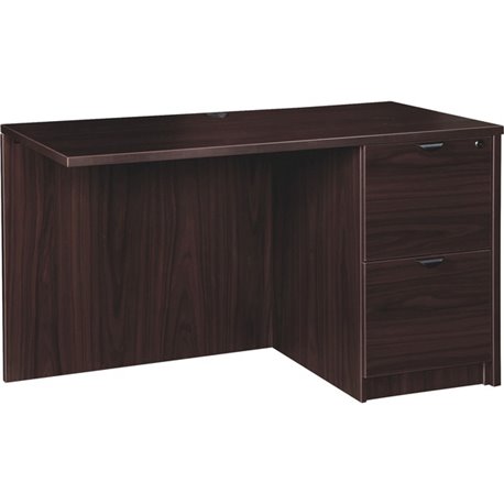 Lorell Prominence 2.0 Right Return - 42" x 24"29" , 1" Top - 2 x File Drawer(s) - Band Edge - Material: Particleboard - Finish: 