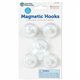 Learning Resources Original Magnetic Hooks - 13 lb (5.90 kg) Capacity - for Pocket Chart, Flip Book, Hall Pass, Decoration - Whi