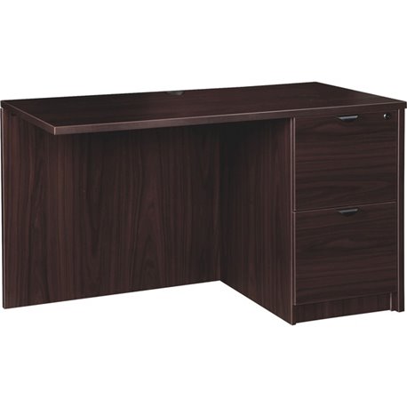 Lorell Prominence 2.0 Right Return - 48" x 24"29" , 1" Top - 2 x File Drawer(s) - Band Edge - Material: Particleboard - Finish: 