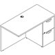 Lorell Prominence 2.0 Right Return - 48" x 24"29" , 1" Top, 0.1" Edge - 2 x File Drawer(s)Right Side - Material: Particleboard, 