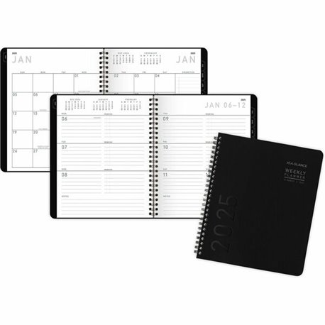 At-A-Glance Contemporary Lite Planner - Medium Size - Monthly, Weekly - 12 Month - January 2025 - December 2025 - 1 Week, 1 Mont