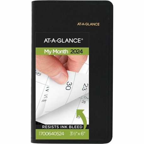 At-A-Glance Fashion Planner - Monthly - 1 Year - January 2024 - December 2024 - 1 Month Double Page Layout - 6 7/8" x 8 3/4" She