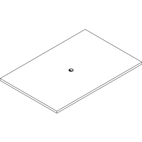 Lorell Prominence 2.0 Rectangular Conference Tabletop - For - Table TopEspresso Rectangle, Laminated Top x 72" Table Top Width x