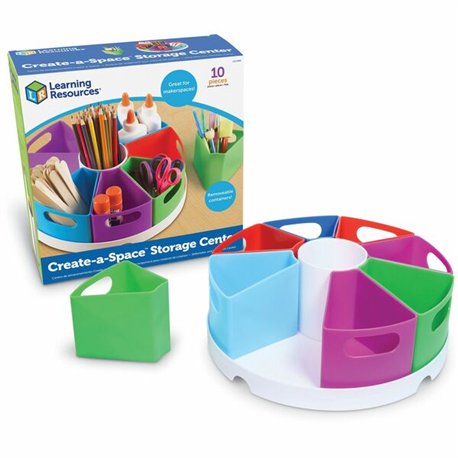Learning Resources 10-piece Storage Center - 4.6" Height x 12" Width x 12" Length - Multi - 1 Each